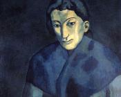 巴勃罗毕加索 - 着披肩的女人